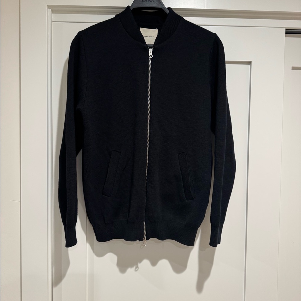 A Day’s March ( Limited Edition Swedish) Men's Black Zip-Up Sweater